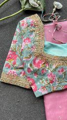 Goog Looking Fancy Saree With Designer Blouse