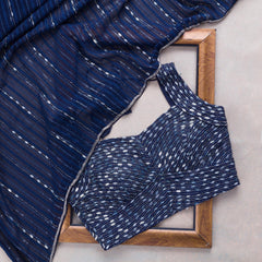 Goog Looking Fancy Saree With Designer Blouse
