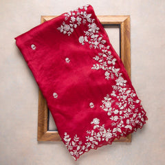 Goog Looking Fancy Saree With Designer Blouse
