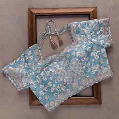 Goog Looking Fancy Saree With Designer Fancy Readymade Blouse.